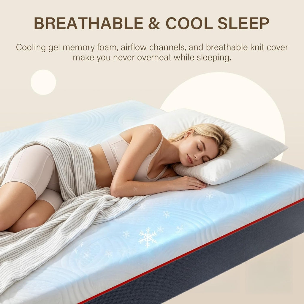 Zoned Pocket‑Coil Memory‑Foam Queen Mattress
