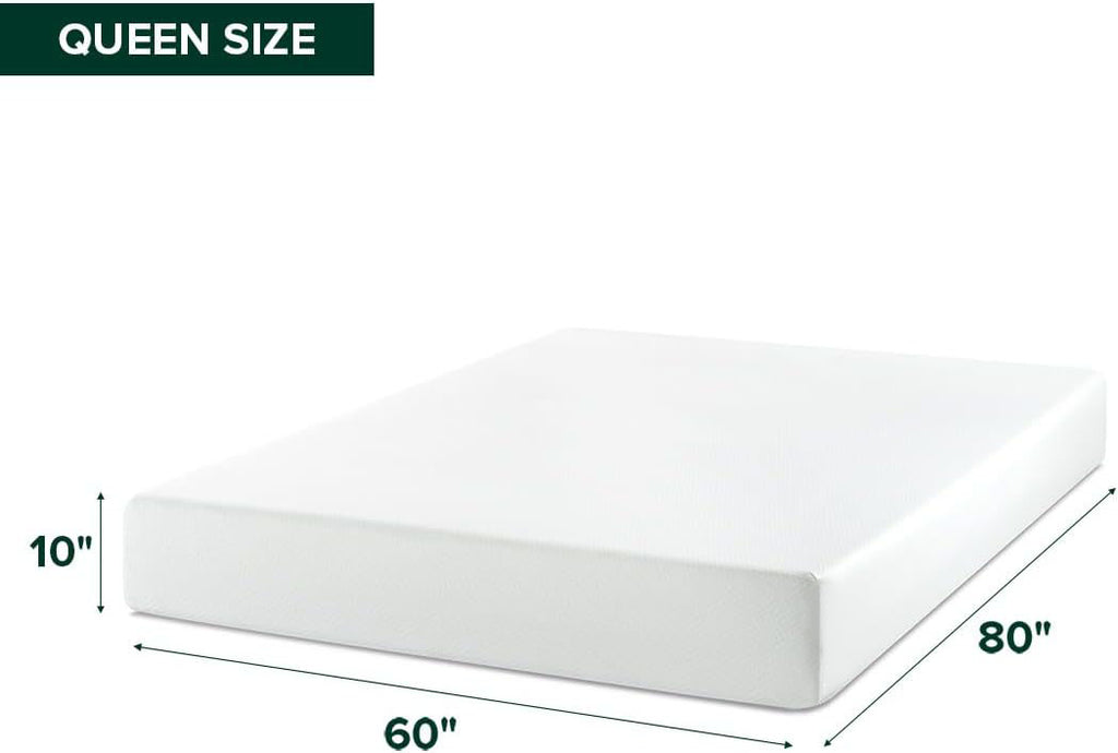 Green‑Tea Memory‑Foam Queen Mattress