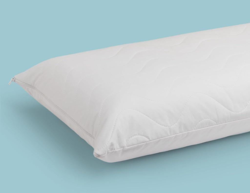 Zippered Quilted Pillow Protector Cover