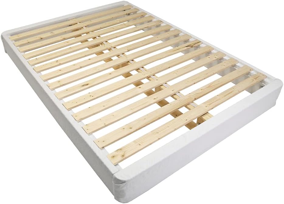 Eco‑Friendly Pine Wood Queen Bed Foundation