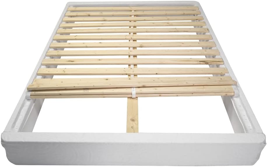 Eco‑Friendly Pine Wood Queen Bed Foundation