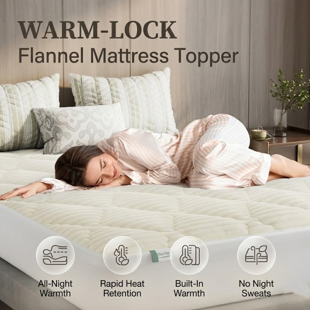 Soft Faux‑Fur King Mattress Topper Pad