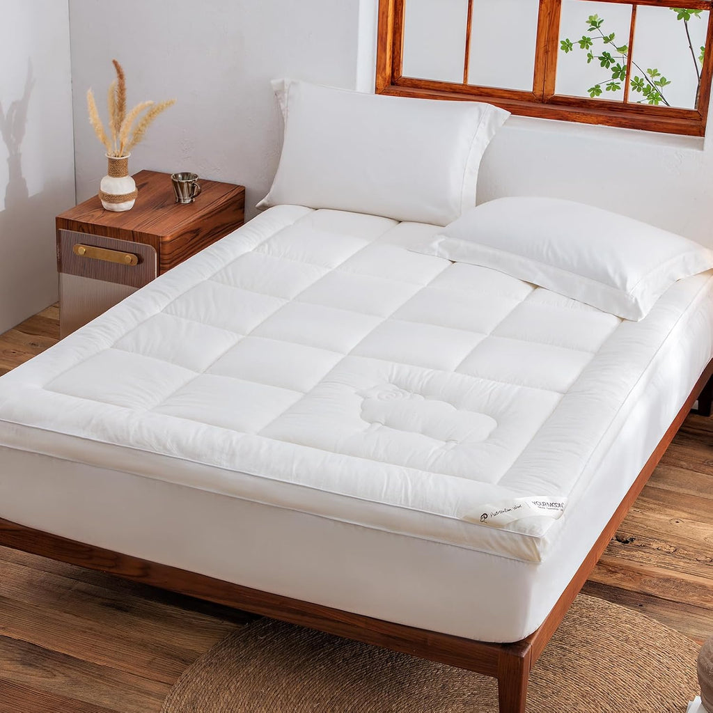 Wool Queen‑Size Mattress Topper Pad