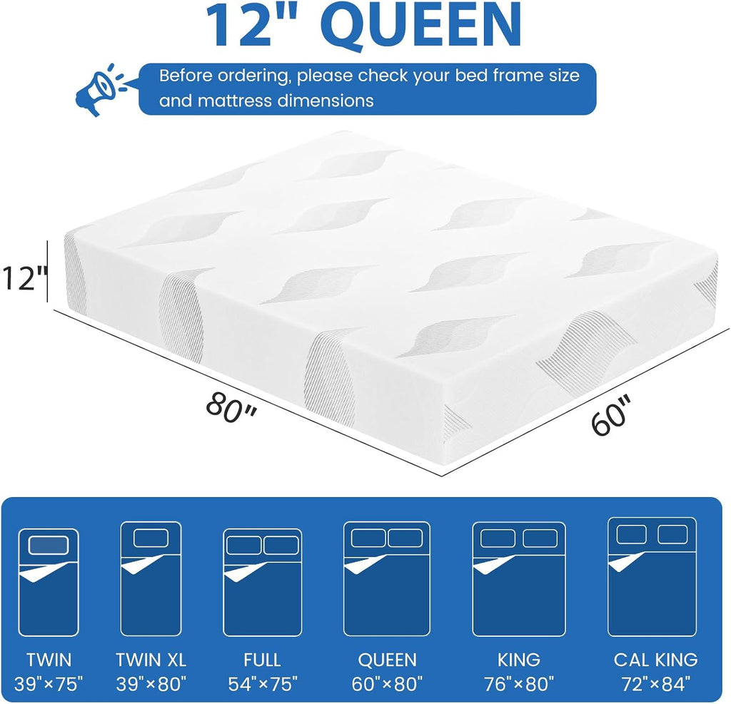 Memory‑Foam Queen‑Size Boxed Mattress