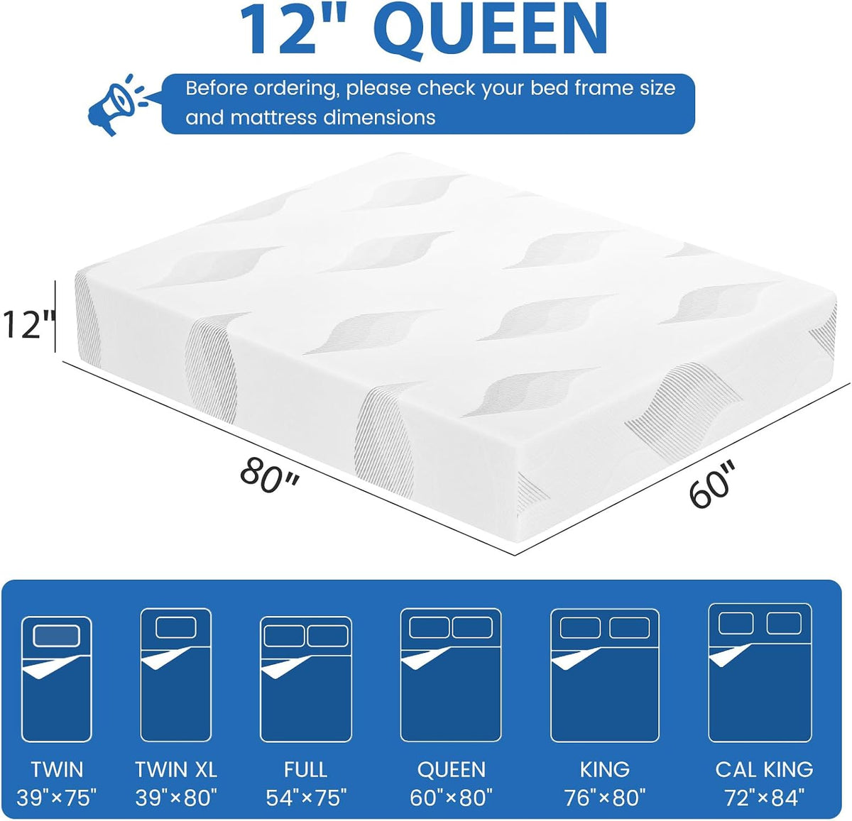 Memory‑Foam Queen‑Size Boxed Mattress