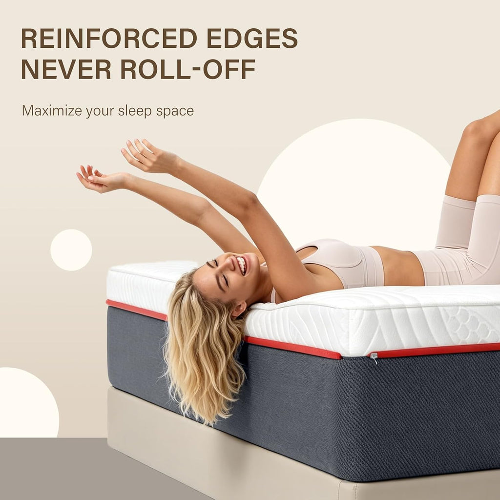 Zoned Pocket‑Coil Memory‑Foam Queen Mattress
