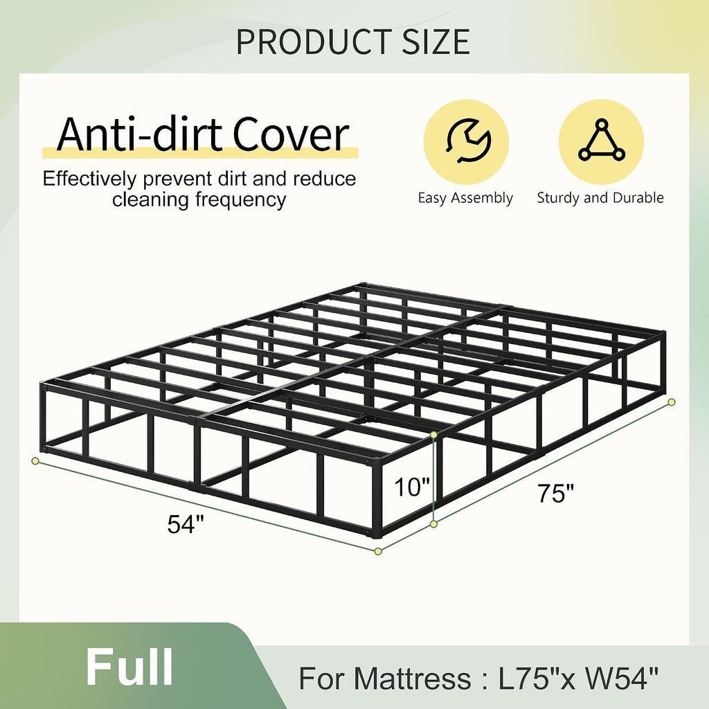 Heavy‑Duty Full‑Size Box Spring Bed Base