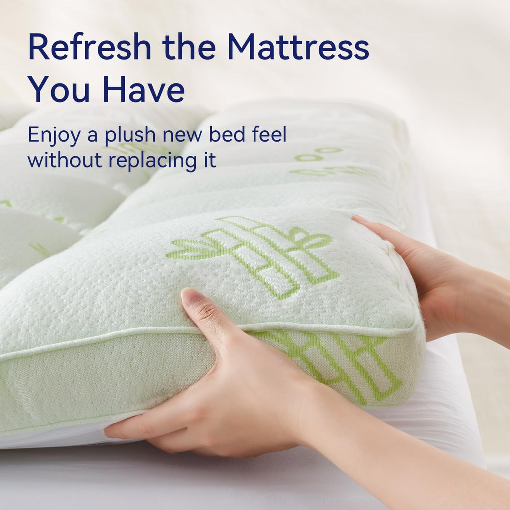Bamboo Viscose King Mattress Topper Pad