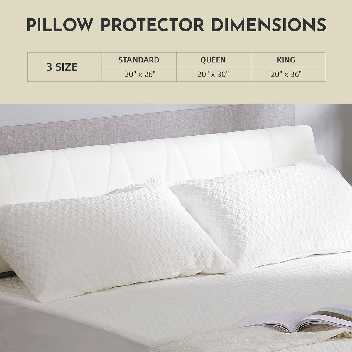 Waterproof Standard Pillow Protector 2‑Pack