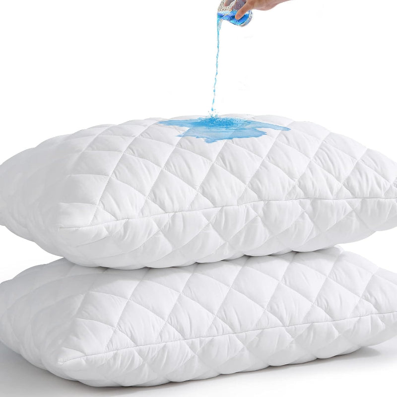 Waterproof Quilted Queen Pillow Protector 2‑Pack