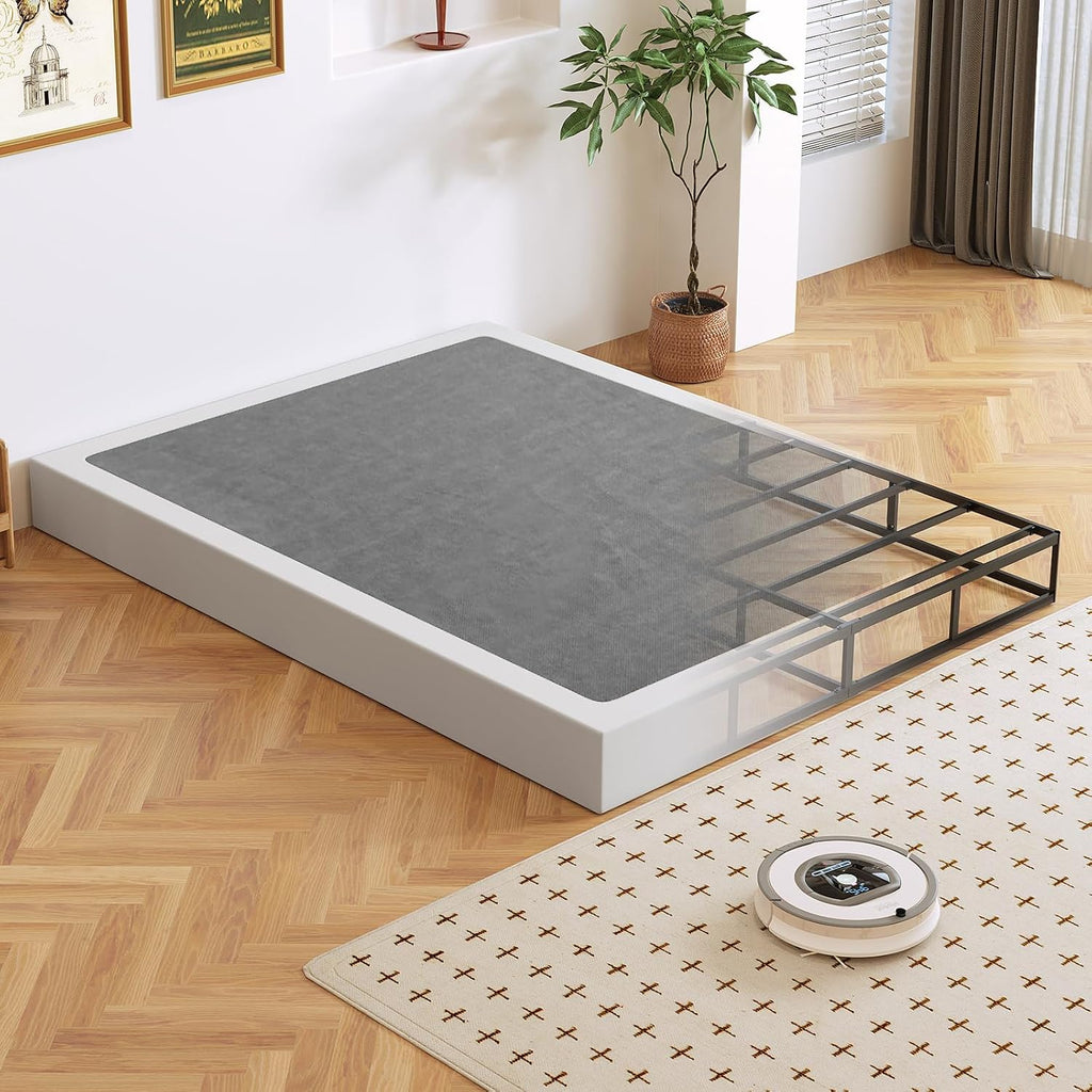 Metal‑Frame Queen Box Spring Bed Foundation