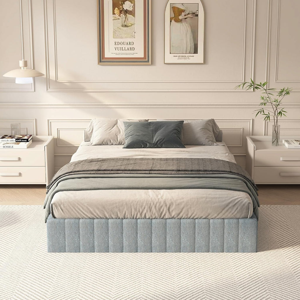 Heavy‑Duty Queen Metal Box Spring Bed Base