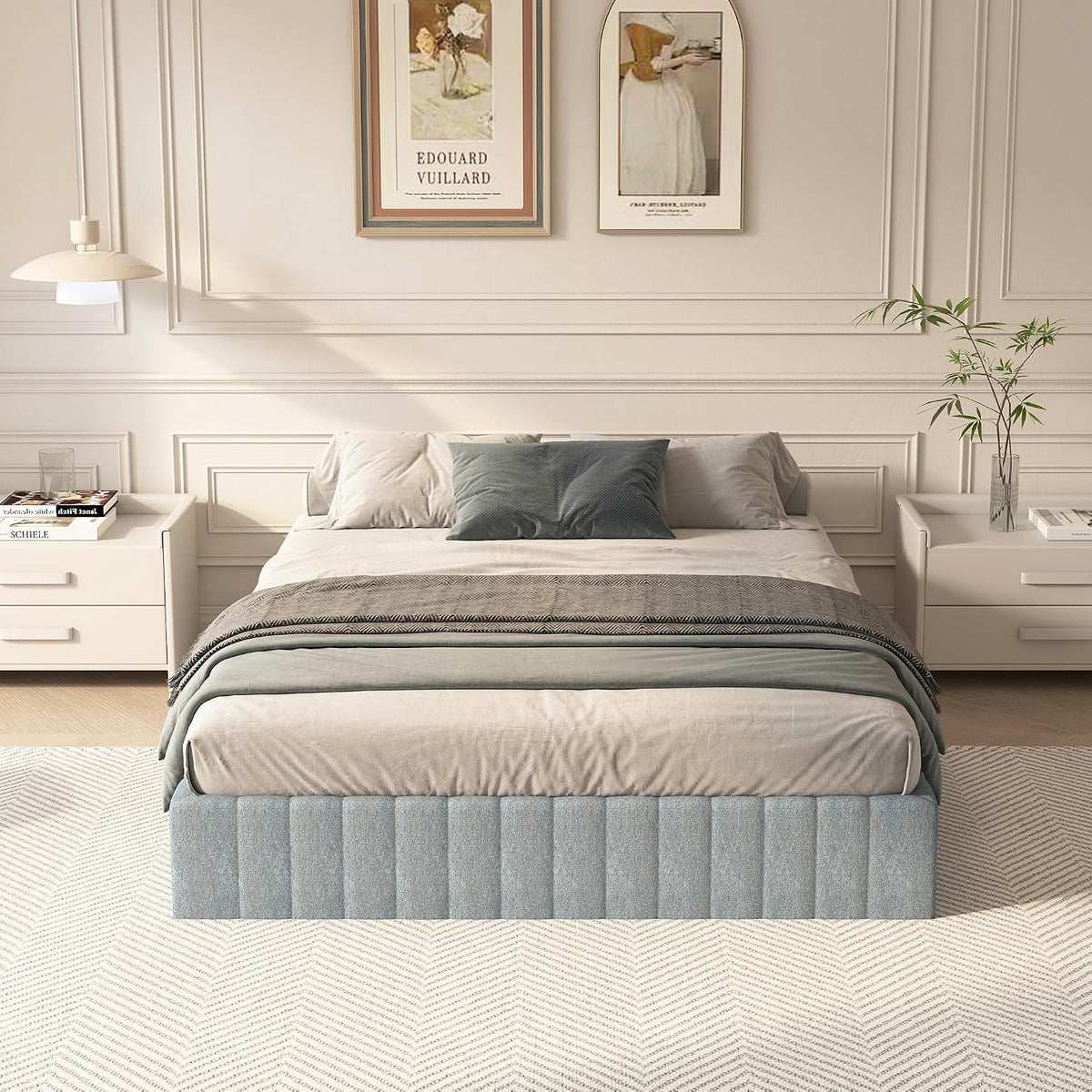 Heavy‑Duty Queen Metal Box Spring Bed Base