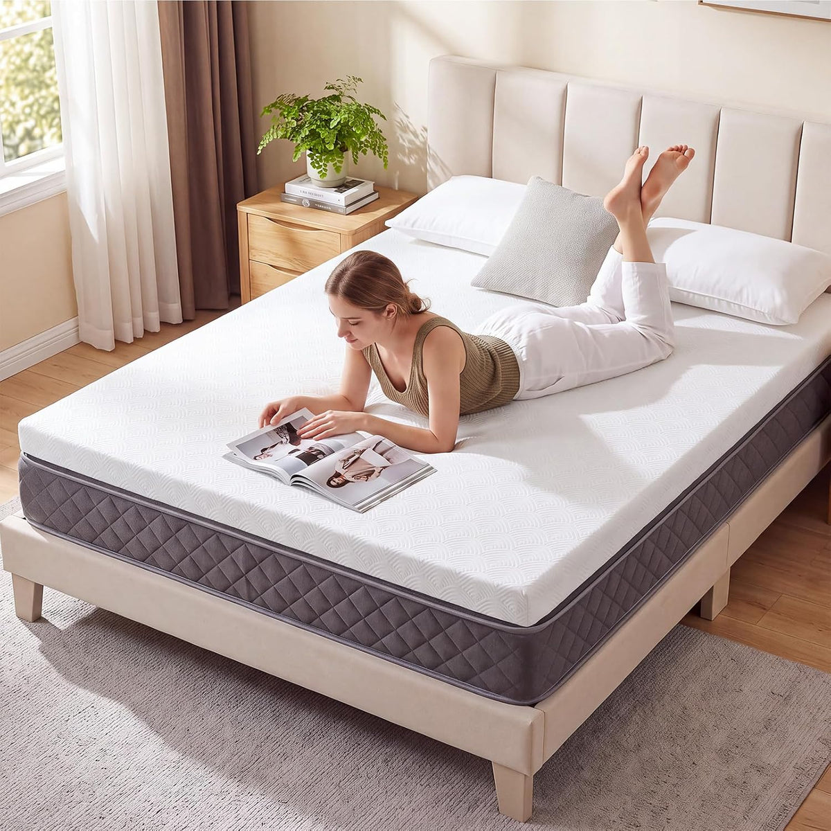 Cooling Gel‑Memory‑Foam Queen Mattress