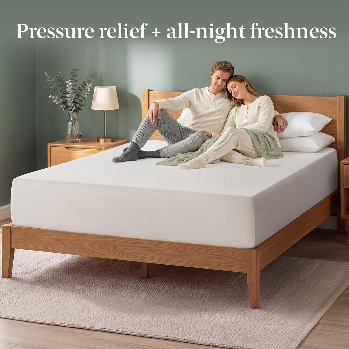 Green Tea Memory Foam Queen Mattress