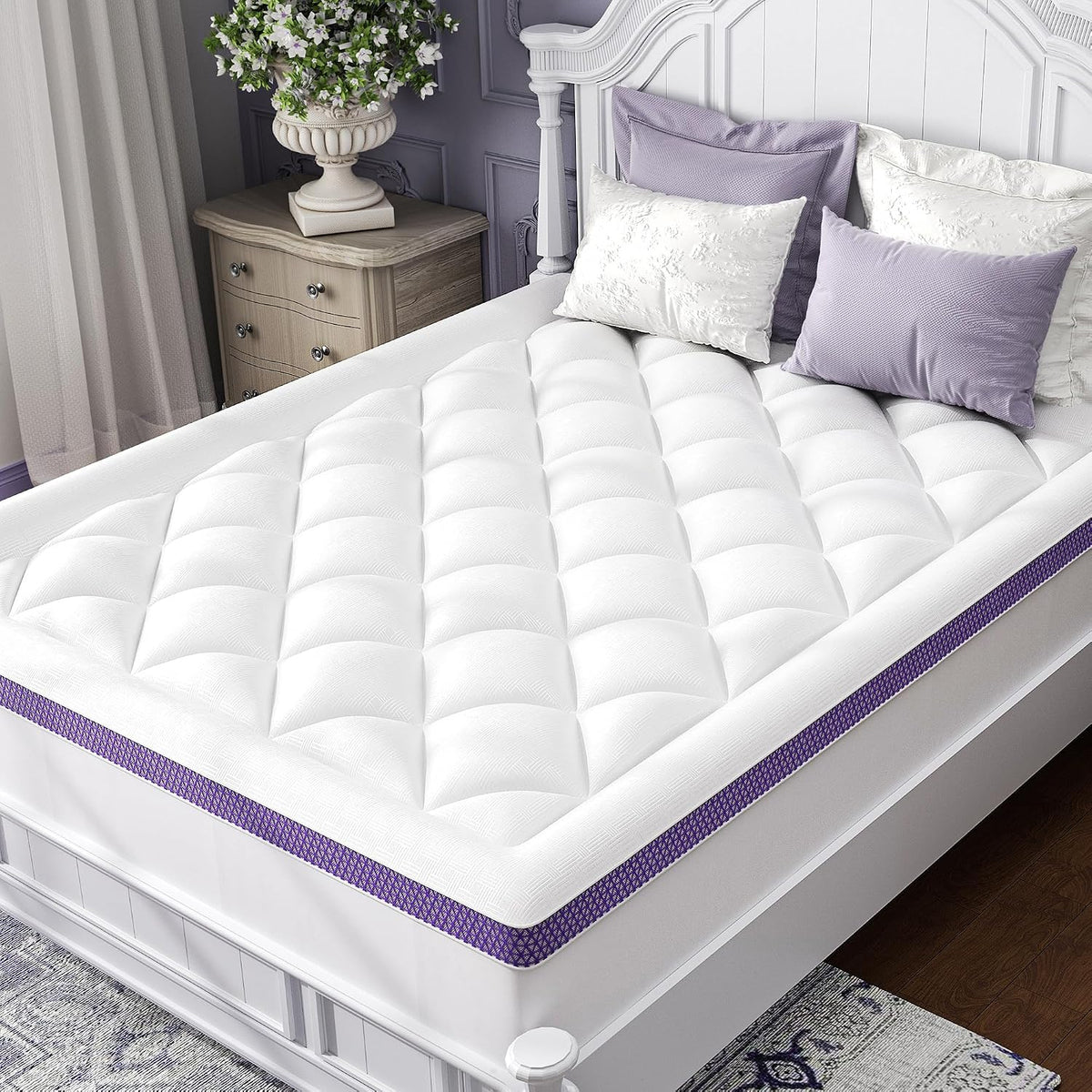 Bamboo‑Viscose Queen Pillow‑Top Mattress Topper