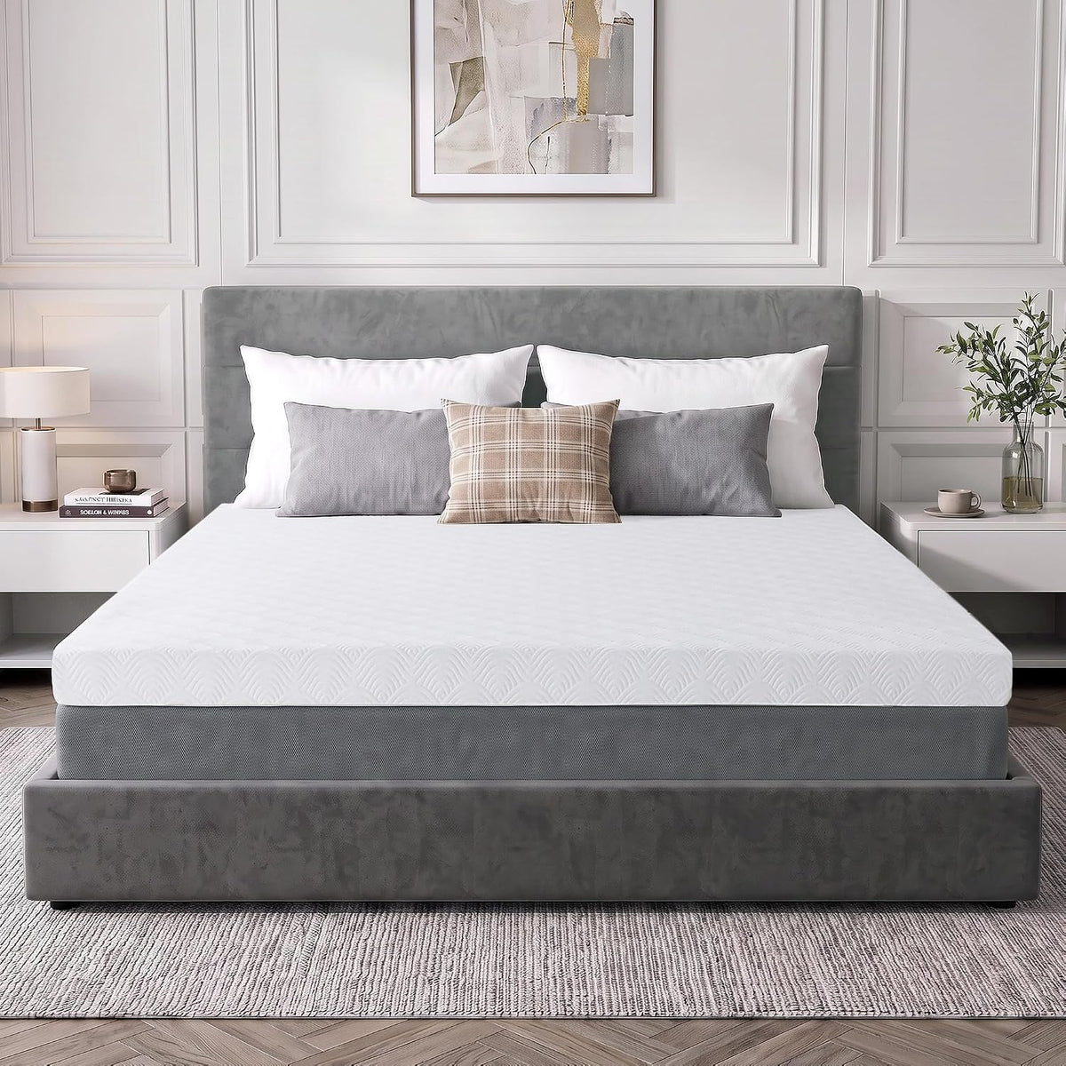 Gel Memory‑Foam Queen Mattress Topper Pad