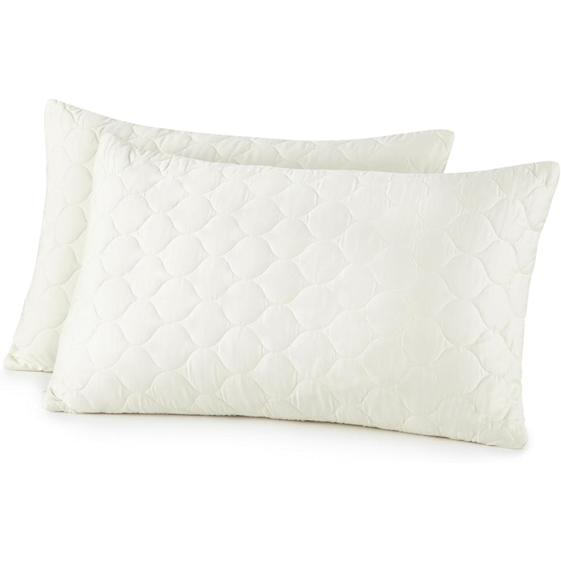 Organic Cotton Quilted Pillow Protector Cover